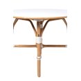 thumbnail image 2 of Kids Rattan Bistro Table 36 Inch Round French Style Indoor Dining Play Table for Playroom Bedroom Breakfast Nook, White, 2 of 7