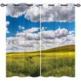thumbnail image 1 of Blue Gold Marble Valances Set for Kitchen, Abstract Navy Blue Gold Texture Modern Luxury Marble Home Decor Rod Pocket Window Drapes for Living Room Dining Room Office 52x18 Inch + 27x24 Inch X 2, 1 of 6