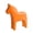 Orange, variant on simhoa Swedish Dala Horse Figurine Collectible for Table Centerpiece Holiday Office Red