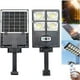 thumbnail image 1 of Farola exterior LED solar comercial 1000000LM | Mando a distancia | Lámpara de área brillante de 800 W | Sensor de movimiento humano | Resistente al agua | Duración de 16 horas | Eficiencia, 1 of 8