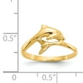 thumbnail image 2 of Bague Dauphin en Or Jaune 14 K, 2 of 2