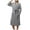 Grey, variant on Celivon Terry Cloth Robes For Women Spring Autumn Long Pajamas Smooth Water Absorbing Quick Drying Nightgown Bathrobe