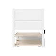 thumbnail image 5 of AFI NoHo Wood Twin Bed with Footboard and Twin Trundle in White, 5 of 6