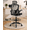 Black with Headrest, variant on ATHOPE Office Chair Ergonomic Desk Chairs, Mesh Computer Chair with Flip-up Armrests, Adjustable Home Office Desk Chair with Lumbar Support Footrest Ring for Standing Desk, Black