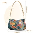 thumbnail image 3 of FORMRS Womens Shoulder Bag with Chain Strap Clutch Purse Cute Tote Handbag, Green Goldfish, 3 of 7
