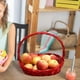 thumbnail image 1 of Cesta de pascua, canasta de picnic, decoración de fiesta, canasta de dulces, canasta tejida para favores de fiesta, decoraciones de pascua para niños rojo, 1 of 8