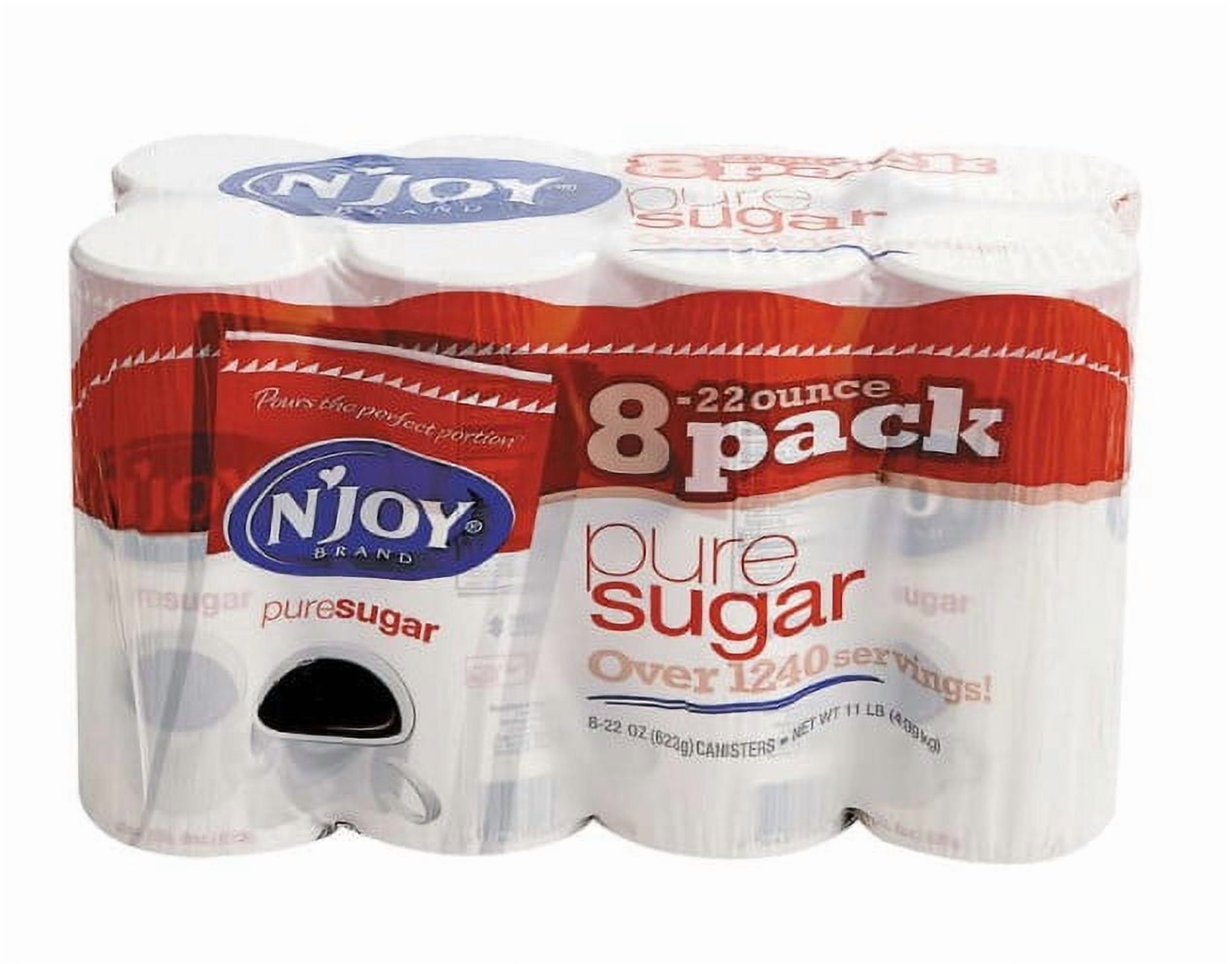 N'Joy Pure Granulated Sugar, 22 oz, 8 Canisters, Kosher - Walmart.com