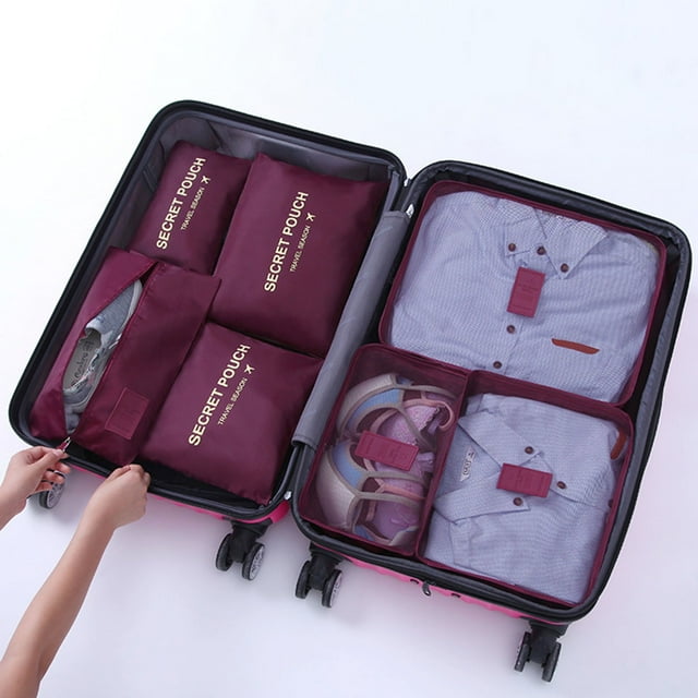 Travel Travel Clothing Sorting And Storage Bag Portable Large Capacity Luggage Classification 7 Piece Storage Bag