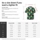 thumbnail image 5 of Fotbe Green Squares Camisa Estampada de Manga Corta para Hombre, Casual de Verano, Estilo Playero, Sin Arrugas-Small, 5 of 5