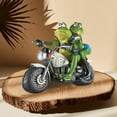 thumbnail image 3 of Rana Motocicleta Resina Adorno Artesanal Motocicleta Vaquero Rana Adorno Jardín Decoración Artesanal, 3 of 8