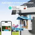 thumbnail image 4 of Comedero inteligente para pájaros con cámara, cámara de observación de aves silvestres WiFi con energía solar con reconocimiento de aves AI, captura automática 2K, alertas de aplicación Vicohome, deco, 4 of 8