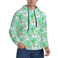 thumbnail image 2 of Sikiie Cute Alpaca 1 Men's Hoodie, Essentials Hoodie, Sweatshirt, Pullover Hooded Sweatshirt for Men-3X-Large, 2 of 7