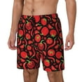 thumbnail image 2 of Fotbe Tomatoes And Chili Men’s Swim Trunks Quick Dry Swim Shorts Board Shorts with Mesh Lining-Large, 2 of 9