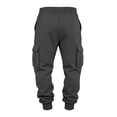 thumbnail image 4 of Mens Fleece Cargo Sweatpants Heavyweight Elastic Waist Pants with Pockets Baggy Drawstring Jogger Pants, XL, 4 of 4