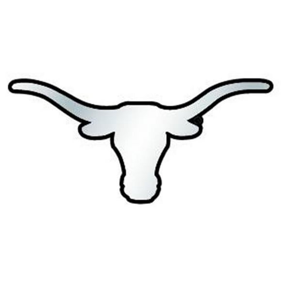 Texas Longhorns Emblème Auto - Argent &quot; longhorn & quot;