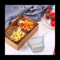 thumbnail image 3 of Mini Cesta Cuadrada para FreíR de 24 Piezas, Soporte para Patatas Fritas de Acero Inoxidable, Cesta para FreíR, Cesta de para Alimentos con Asas (Plateada), 3 of 5