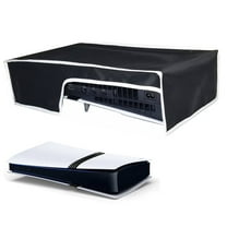 for PS5 Pro Dust Cover, Horizontal Mode Dustproof Shell Protective Sleeve for PS5 Pro Disc & Digital Console, Oxford Cloth Anti-Scratch Waterproof Easy Access Cable Port