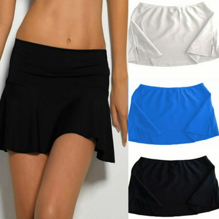 The Noble Collection Womens Swim Skirt Bikini Bottom Short Pant Swimwear Beach Mini Dress Plus
