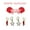 red mini enamel bolts and white statement open starboys, variant on Wolfpack Spirit Stack red mini enamel bolts and white statement open starboys