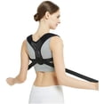 thumbnail image 2 of Gisneze Adult's Upper Back Brace Posture Corrector for Clavicle Support & Pain Relief from, Black, 2 of 6