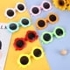 thumbnail image 2 of Gafas de sol con diseño de flores y girasoles para niños, bonitas y modernas, de colores gelatinosos, 2 of 6