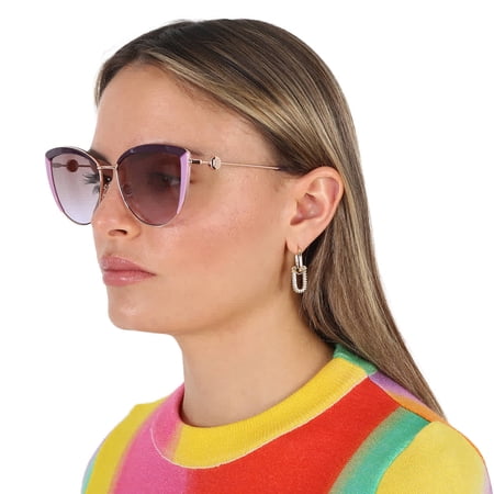 Carolina Herrera HER 0112/S 0RY8 Women's Violet Lilac Sunglasses