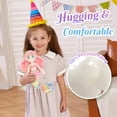 thumbnail image 3 of Athoinsu Sirena Princesa Animal De Peluche Mimoso Suave Abrazando Peluche Muñeca Cumpleaños Día Del Niño Navidad Para Niños Pequeños Niñas Rosa 15.5'', 3 of 5