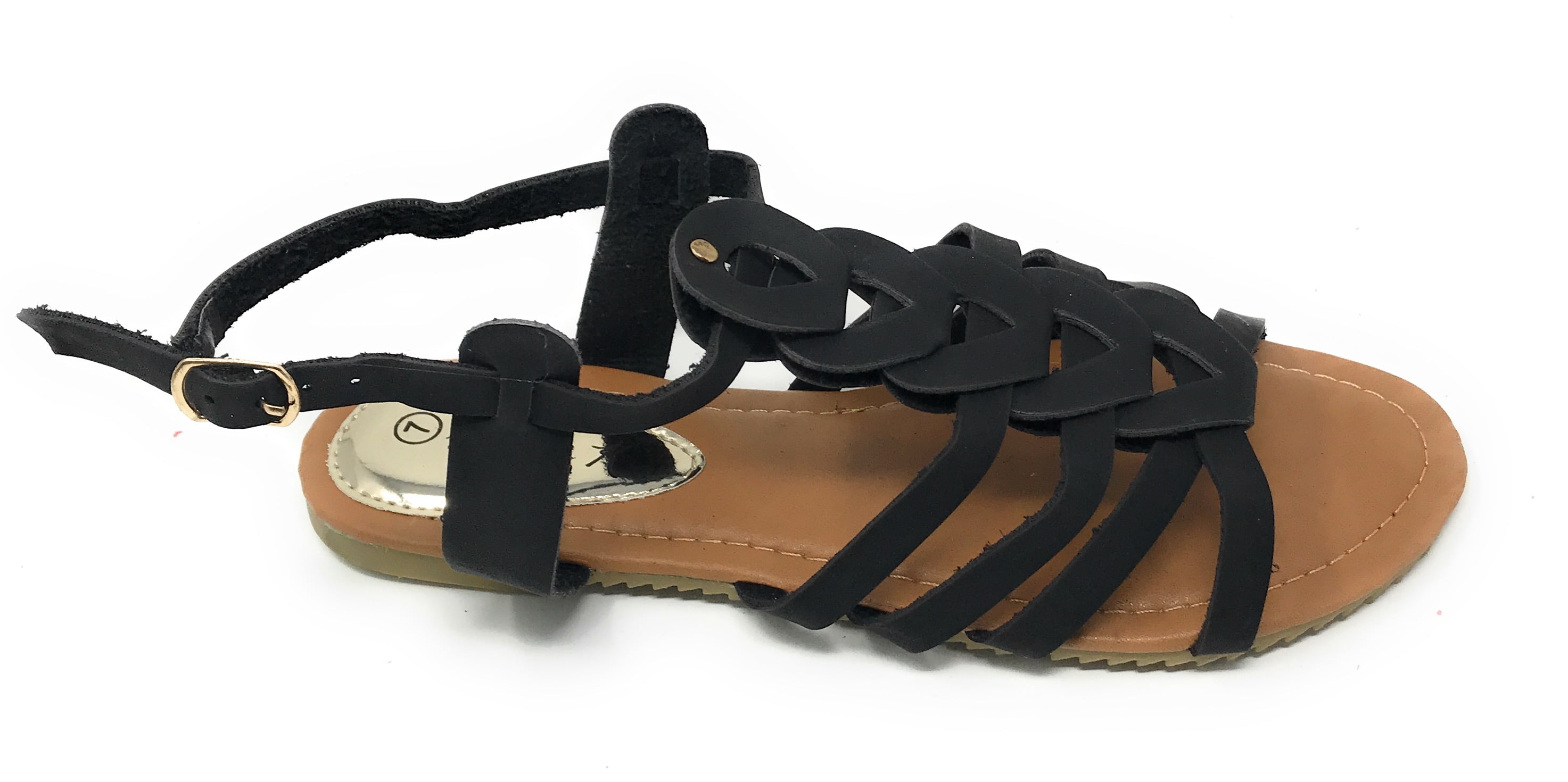 Victoria K Women's Gladiator Multi Loops Braid Sandals