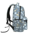 thumbnail image 3 of Xecao Blue Bathroom Backpack, a stylish and functional choice for both men and women, is the perfect basic bookbag for college, work, or travel, 3 of 5