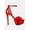 Red, variant on Cinderella Rhinestones Embellished Stiletto Platform Sandals