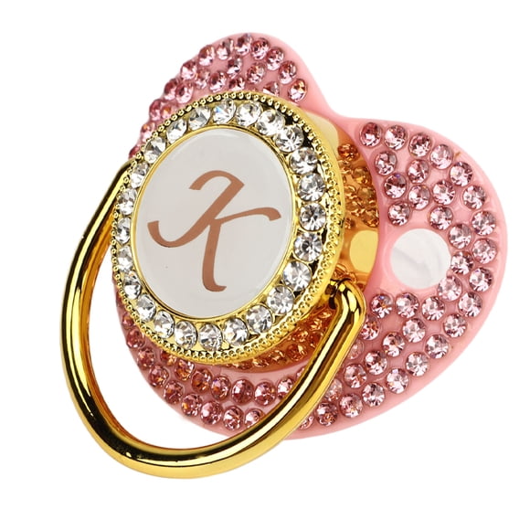 Juego De Chupetes Para Bebé Jadeshay Chupete Dorado Con Diseño Curvo Cubierto De Silicona