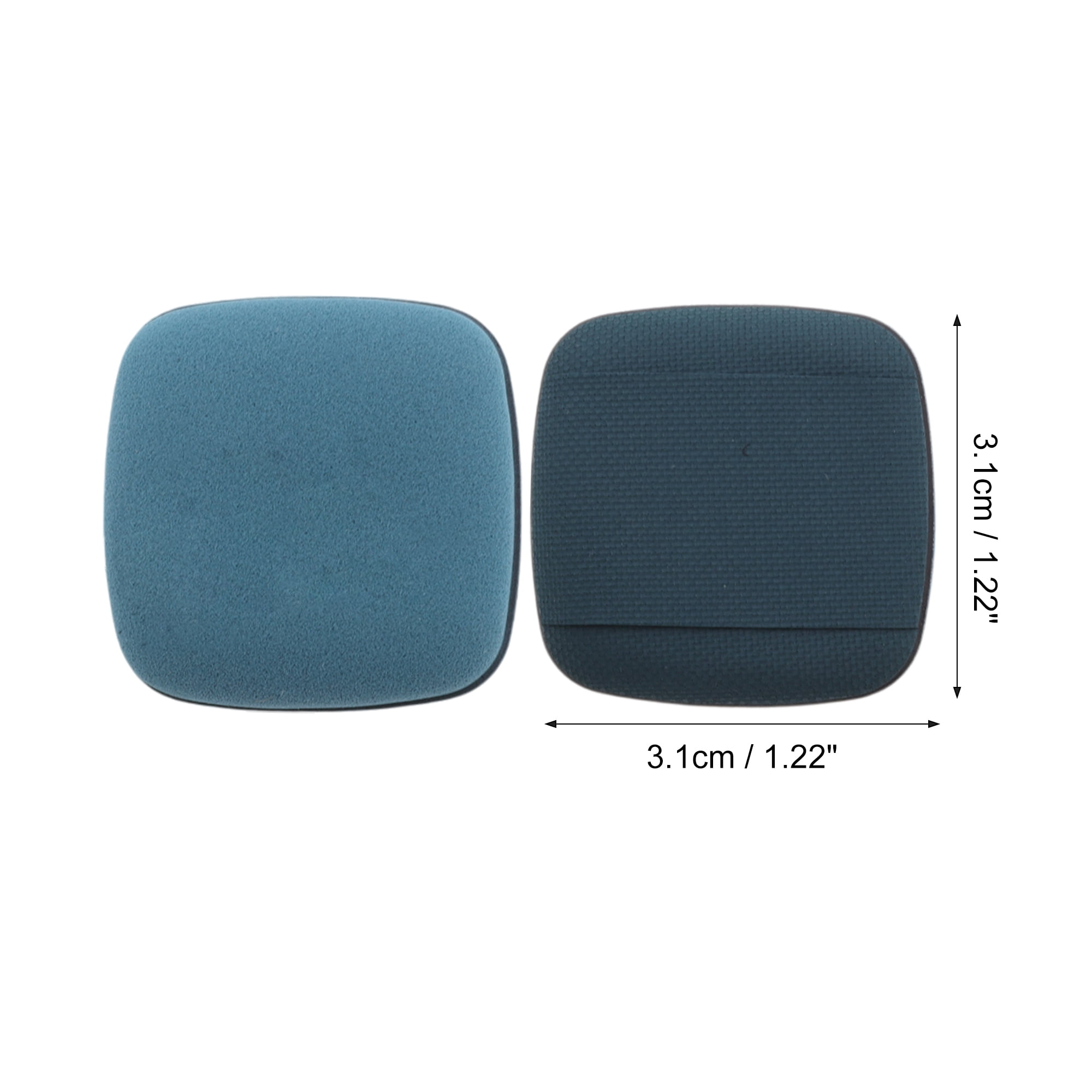 Unique Bargains 5 Pcs Square Face Makeup Sponge for Travel Navy Blue