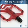thumbnail image 5 of Unique Bargains Cycling Bike Pedal, 9/16" Spindle Nylon Bike Pedals Red for Road Mountain BMX MTB Bike, 5 of 6