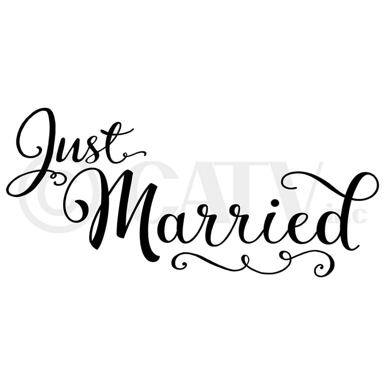 Just married Sticker