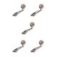 thumbnail image 2 of Mango de carrete giratorio Eigraketly de metal 32mm Gris plateado 5piezas, 2 of 5