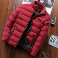 thumbnail image 4 of Chaqueta de algodón con cuello levantado para hombre joven, chaqueta cálida informal de alta calidad, a la moda, para otoño e invierno, novedad de 2024, 4 of 5