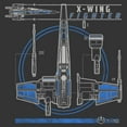 thumbnail image 2 of Men's Star Wars: The Force Awakens Episode VII X-Wing Fighter  Graphic T-Shirt, 2 of 5