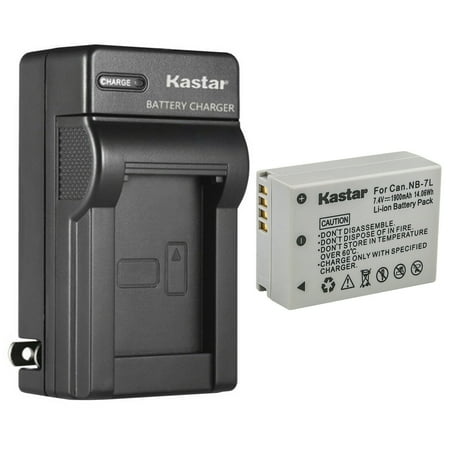 Kastar 1-Pack Battery and AC Wall Charger Replacement for Canon NB-7L NB7L NB-7LH NB7LH Battery canon CB-2LZ CB-2LZE Charger Canon PowerShot G10 PowerShot G10 IS PowerShot G10IS Cameras