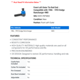thumbnail image 2 of Front Left Outer Tie Rod End - Compatible with 1986 - 1993 Dodge Ramcharger 4WD 1987 1988 1989 1990 1991 1992, 2 of 2