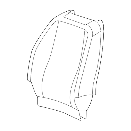 Genuine OE GM Seat Back Cover - 20890179