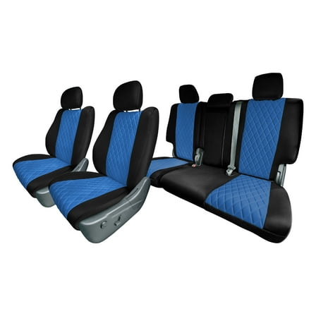 TLH Custom Fit Seat Covers for 2011–2021 Jeep Grand Cherokee, Full Set, Blue Neoprene Seat Covers, Waterproof Car Seat Covers, Jeep Grand Cherokee Accessories