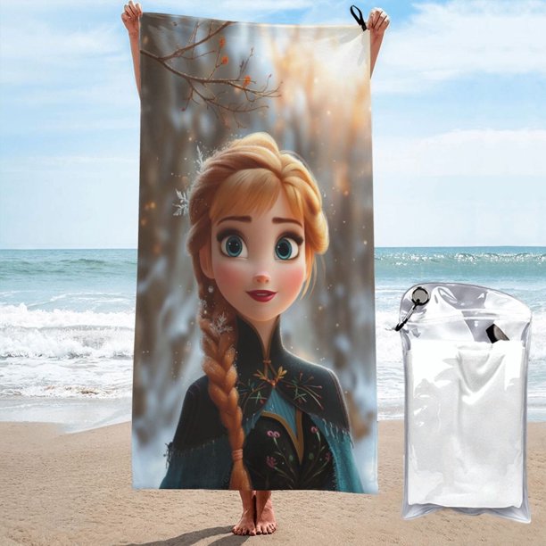 Toallas de playa Anna, toallas de baño absorbentes, ligeras y de secado rápido, toalla de baño de microfibra ultra suave para viajes, playa, gimnasio, camping, yoga, picnics, piscina, 31,5 x 63