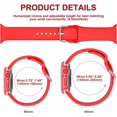 thumbnail image 6 of ANTHOUSE Compatible for Apple Watch Band with Glitter Bumper Case, Women Silicone Soft Comfortable Adjustable Strap with Buckle for iWatch SE Series 8/7/6/5/4/3/2/1 (Black Rosegold, 38mm), 6 of 12