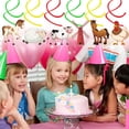 thumbnail image 2 of Vaca de granja, rancho, polluelo, animal, vajilla para fiesta de cumpleaños infantil, bandeja de papel, vaso de papel, pañuelos de papel, decoración, suministros para fiesta, 2 of 5