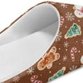 thumbnail image 4 of Chaqlin Christmas Gingerbread Man Brown School Slippers Soft Plush Fuzzy Comfy Non Slip Indoor Outdoor House Shoes Warm Cozy Memory Foam Sole Lightweight For Girls, 4 of 6