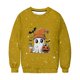 thumbnail image 4 of Ailaofu Women's Halloween Printed Round Neck Casual Sports Long Sleeve Sweatshirt Top Sweatshirt Loose Soft Long Sleeve Pullover Tops, 4 of 6