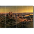 thumbnail image 1 of Ceramic Tile Mural-Charles Russell Landscapes Painting 174. 25.5" w x 17" h using (24) 4.25 x 4.25 ceramic tiles, 1 of 3