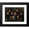 thumbnail image 2 of Ferdinand Bol 24x19 Black Modern Framed Museum Art Print Titled - Six Regents and the Beadle of the Nieuw Zijds Institute for the Outdoor Relief of the Poor, Amsterdam, 1657 (1657), 2 of 5