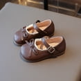 thumbnail image 4 of Zapatos Lindos Quitarlos Alfombra de Puerta Lindo Bowknot Plana Suave de Tacón Bajo de Moda Encaje Vintage Cabeza Redonda Cuero Zapato Encajes, 4 of 6