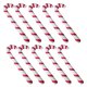 thumbnail image 4 of GOOHOCHY Juego de 10 muletas inflables navideñas con diseño de rayas decorativas, ideales para fiestas navideñas (muleta grande, rayas rojas y blancas), 4 of 7